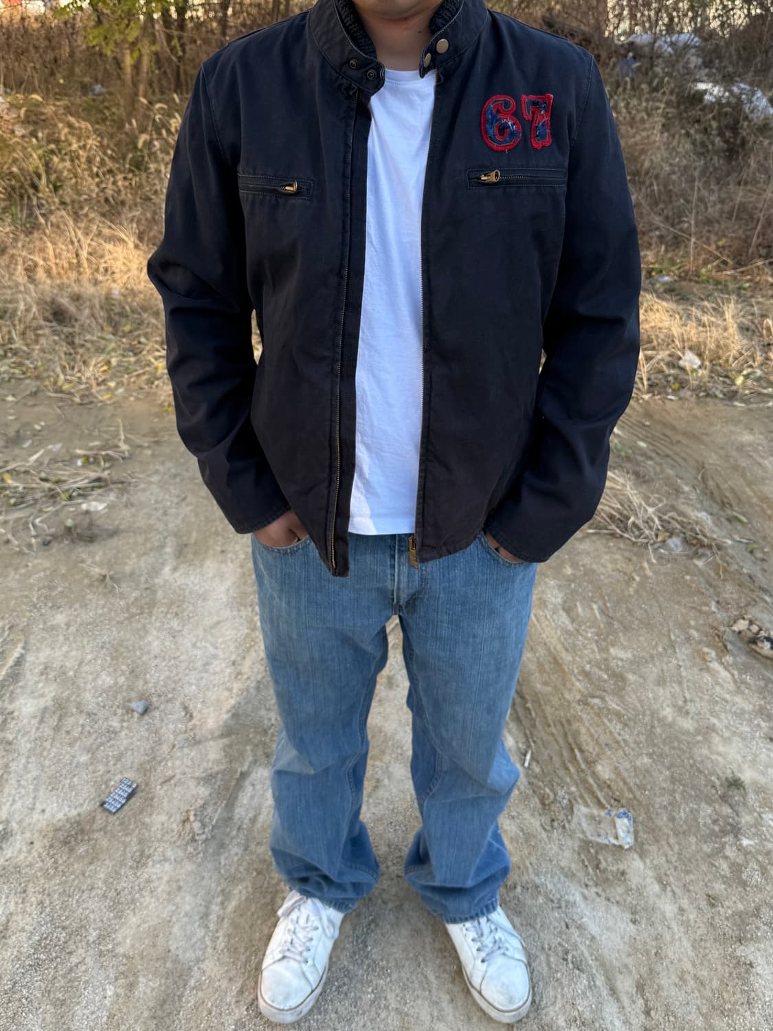 Polo Jeans Company 라이더 봄버 디트로이트 워커 자켓 L 상품이미지1