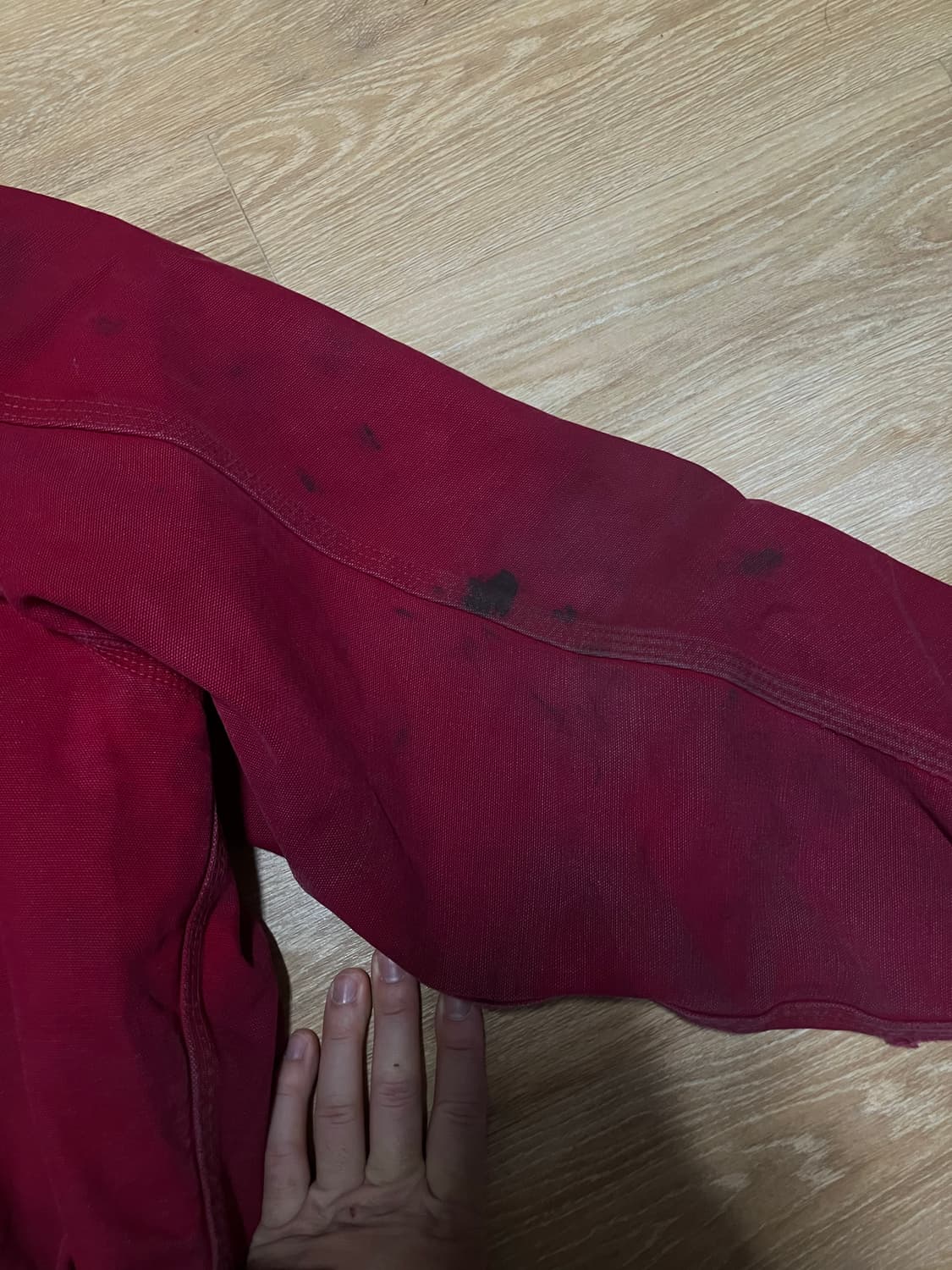 칼하트 빈티지 덕엑티브자켓 레드 상품이미지5