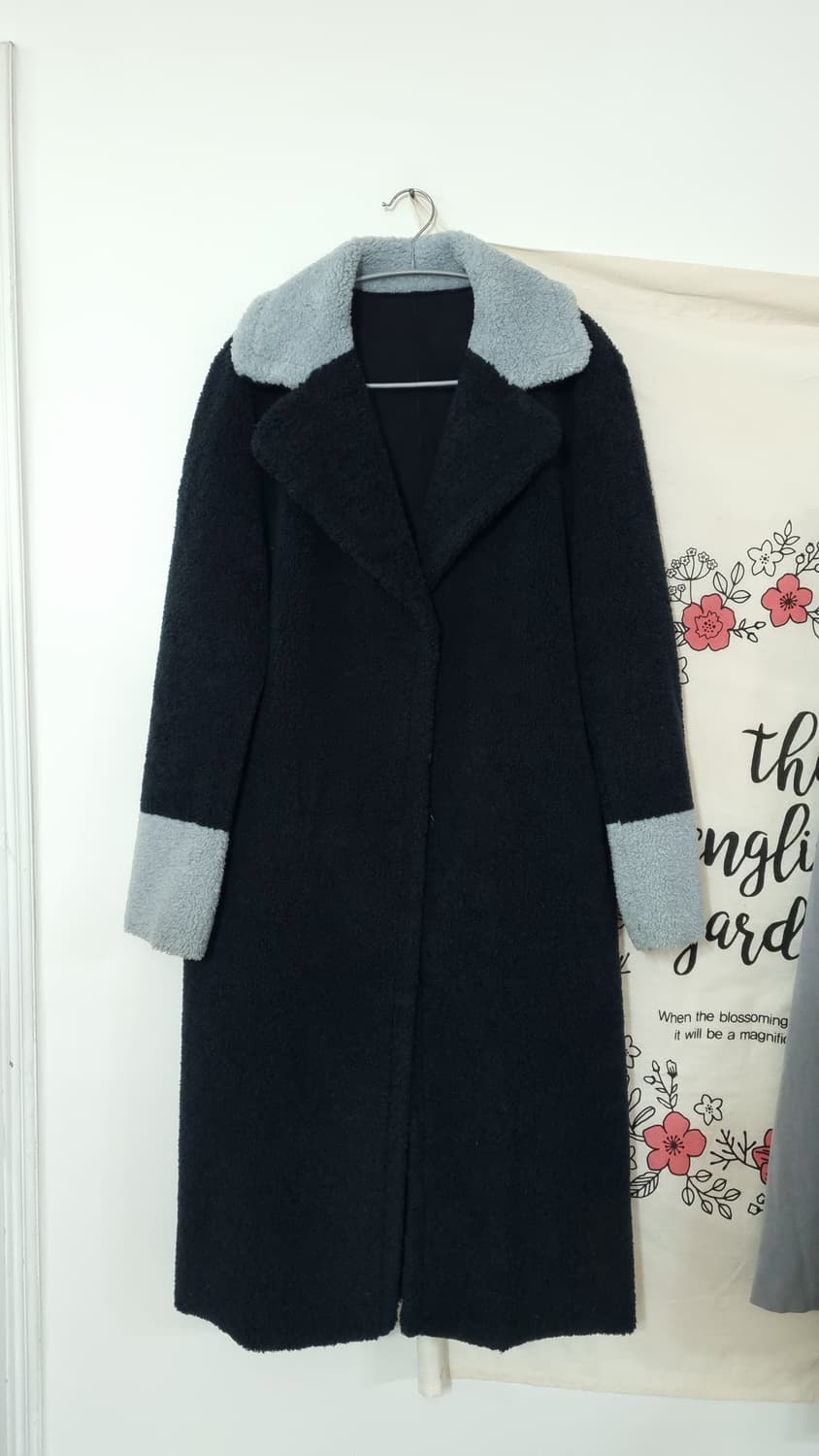 쥬시쥬디 롱 무스탕 양털 코트 XS 상품이미지1