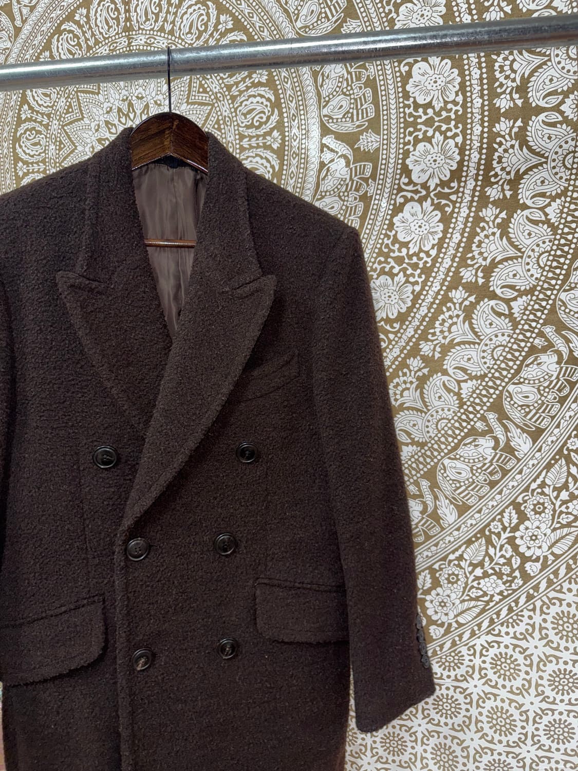 커스텀멜로우 여성 알파카 더블버튼 롱코트  상품이미지4