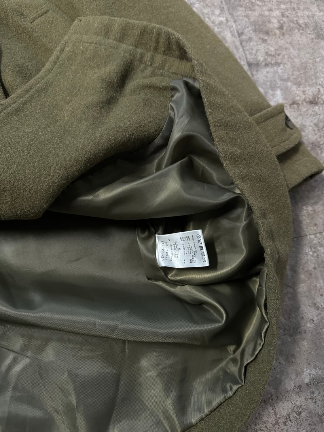 울 혼방 더블 버튼 후디드 코트 상품이미지8