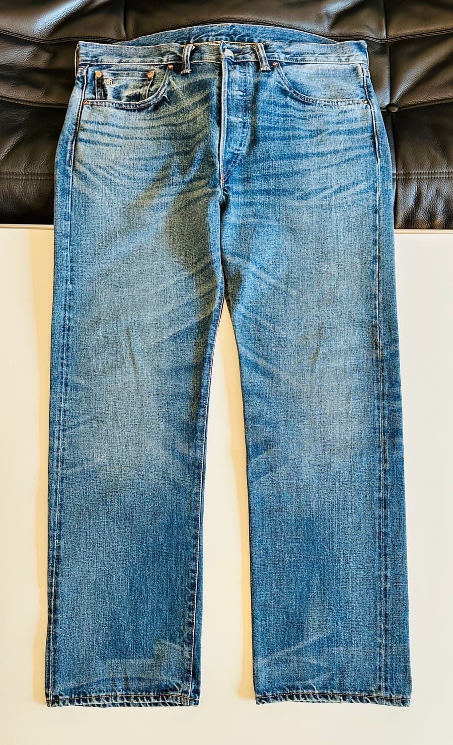 RRL 더블알엘 스트레이트핏 힐스뷰 셀비지 진 36-30 신품급 상품이미지2