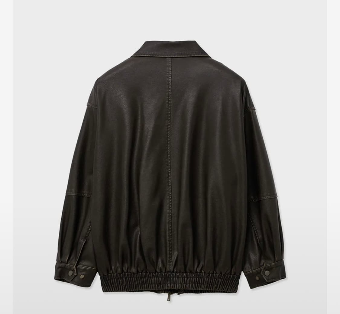 레이디볼륨 레더 자켓 free 상품이미지2