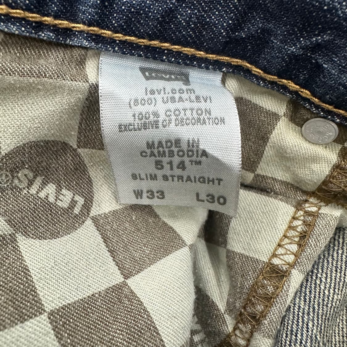 33 리바이스 514 남자 워싱 데님 청바지 상품이미지6