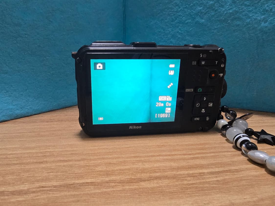 니콘 쿨픽스 aw100 (Nikon coolpix) 블랙 작례O 상품이미지7