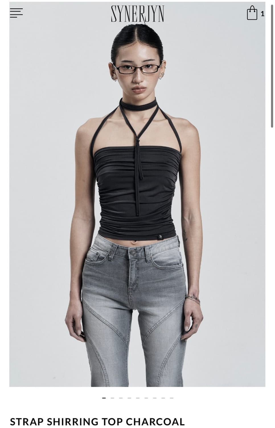 시너진 스트랩 셔링 탑 상품이미지2