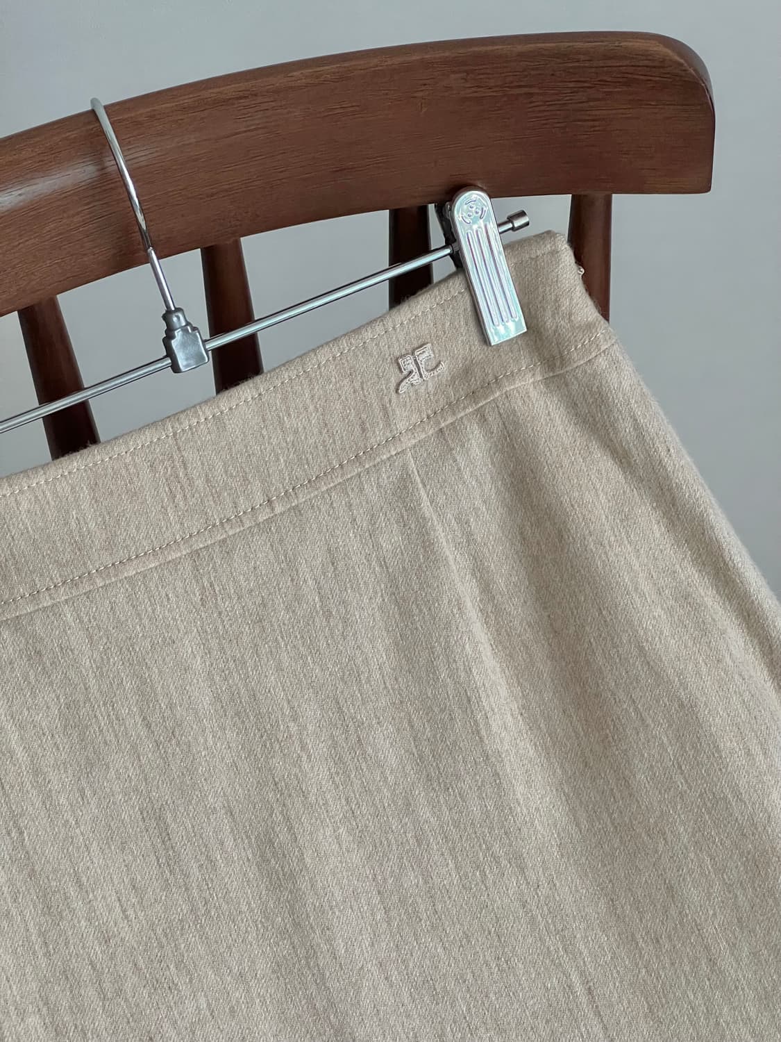 쿠레쥬 울 앙고라 캐시미어 스커트 꾸레쥬 상품이미지1