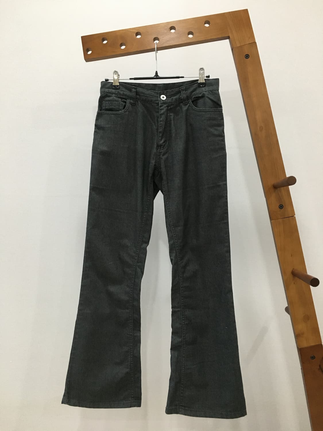 일본빈티지 차콜 부츠컷팬츠 상품이미지1