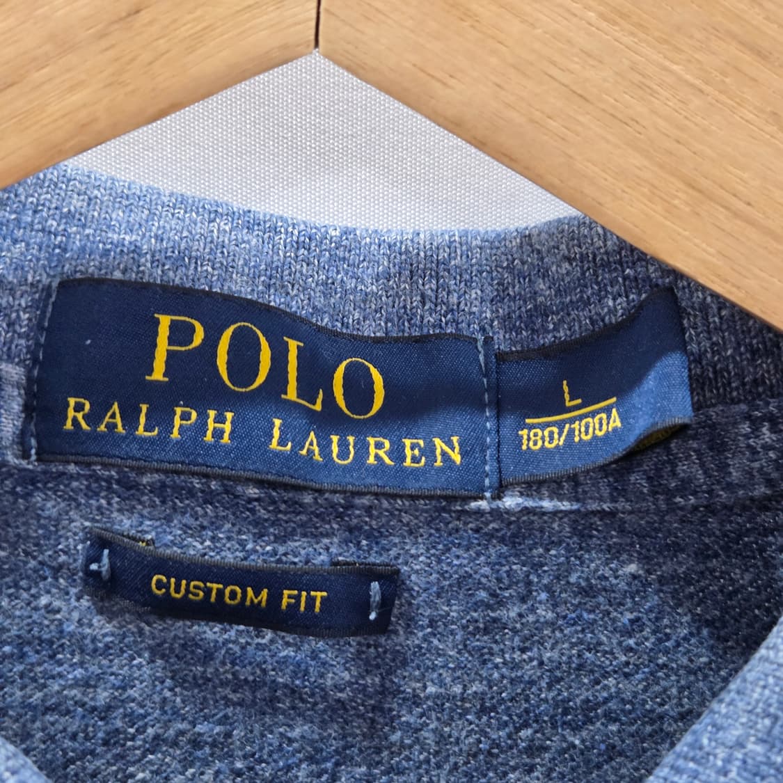 폴로랄프로렌 피케 카라티 멜란지블루 L 상품이미지3
