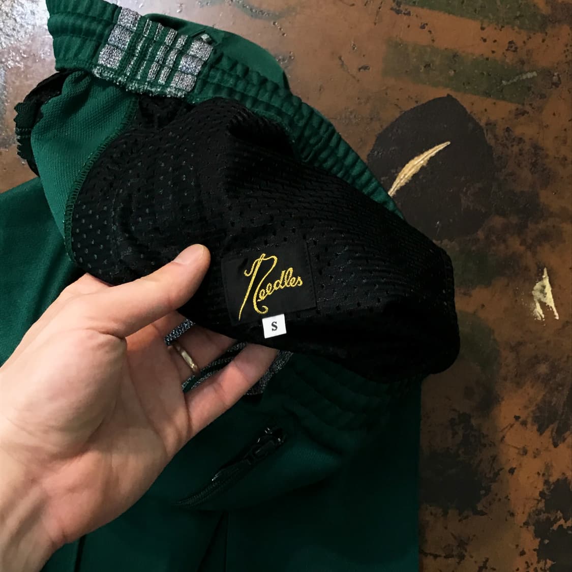 니들스 그린 트랙 팬츠 허리 28 31 상품이미지7