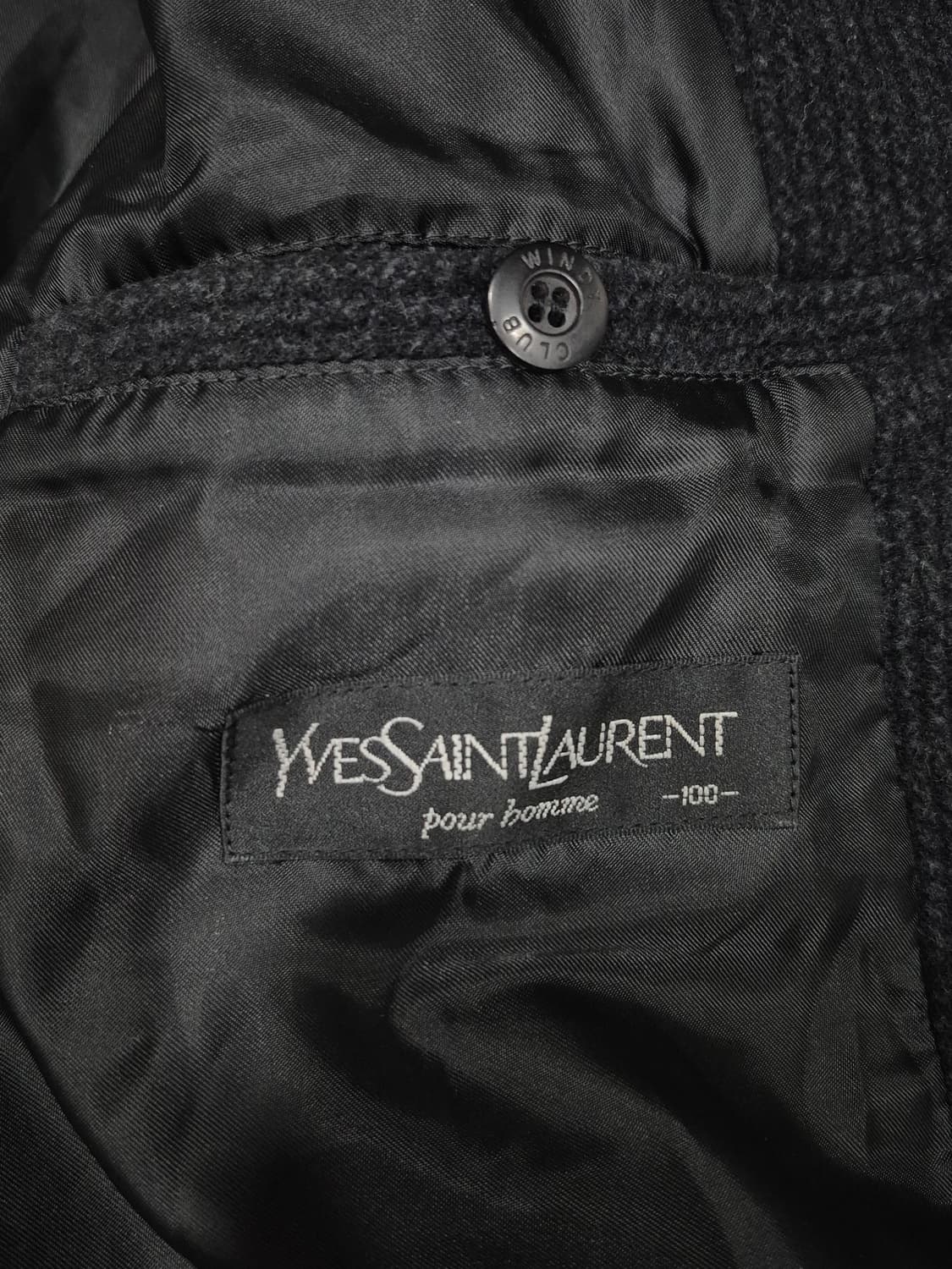 입생로랑 뿌르 옴므 모직 하프 코트 남성 100사이즈 상품이미지5