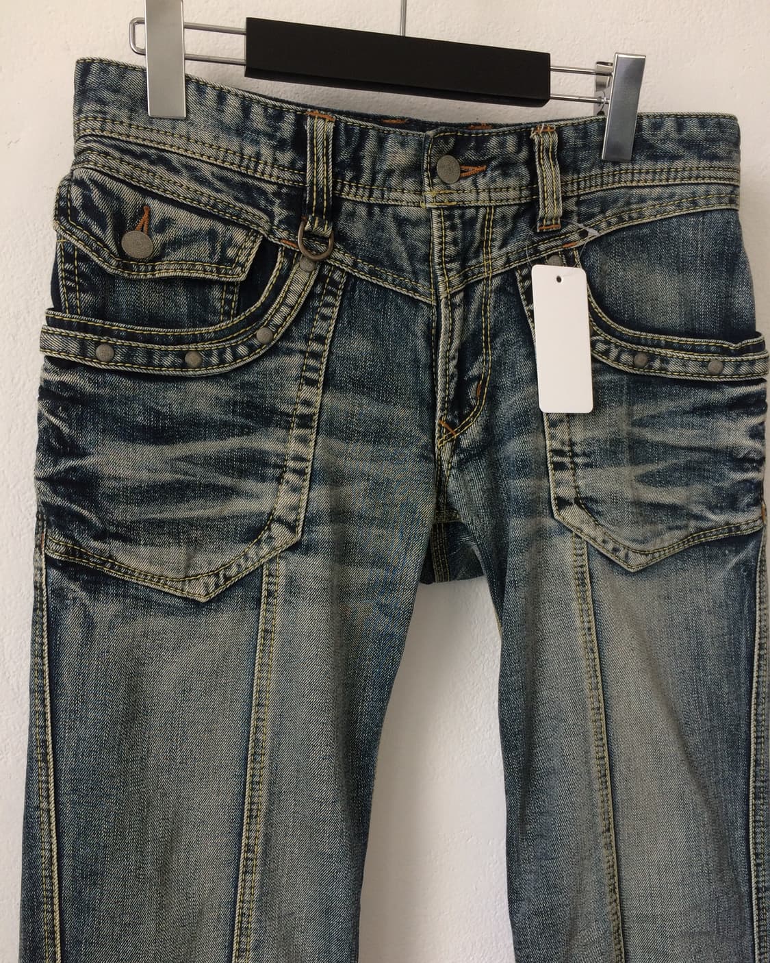 Line detail washing denim pants 상품이미지3