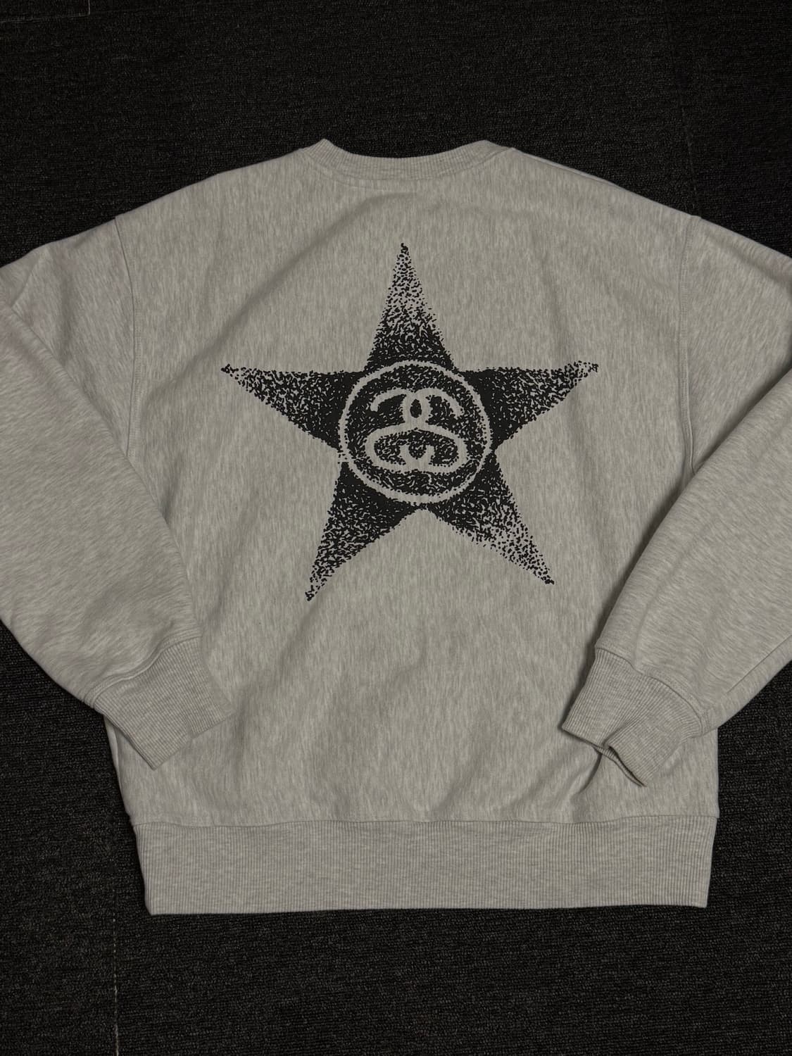 [L] 스투시 스타 크루넥 그레이 상품이미지3