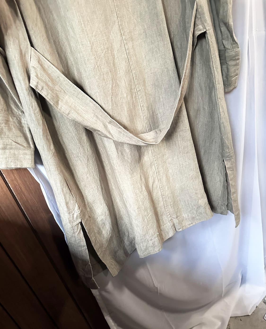 SUNVALLEY linen long coat 상품이미지7