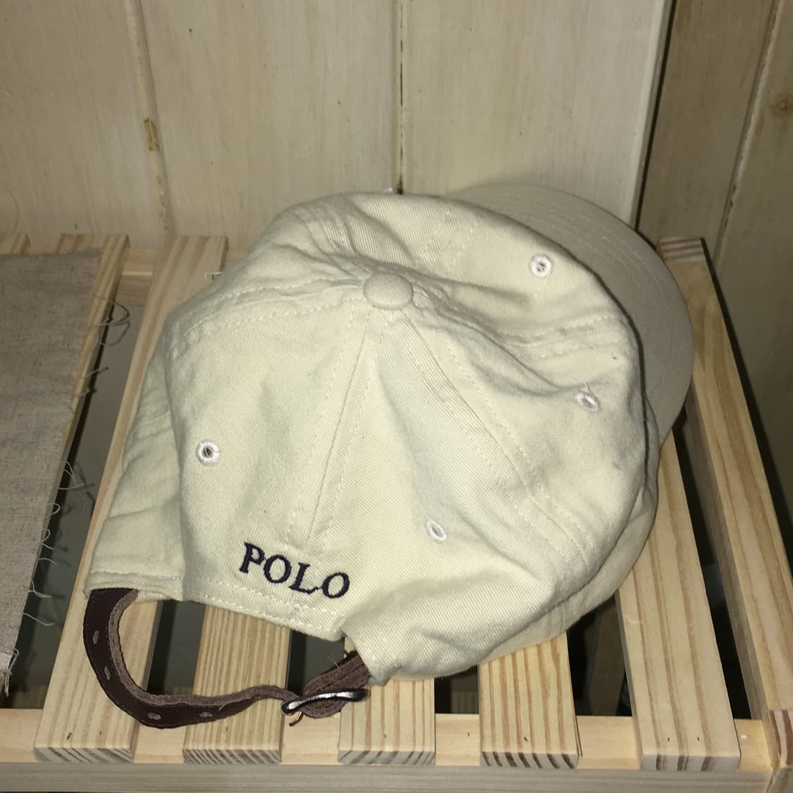 폴로 빈티지 베이지 볼캡 상품이미지2