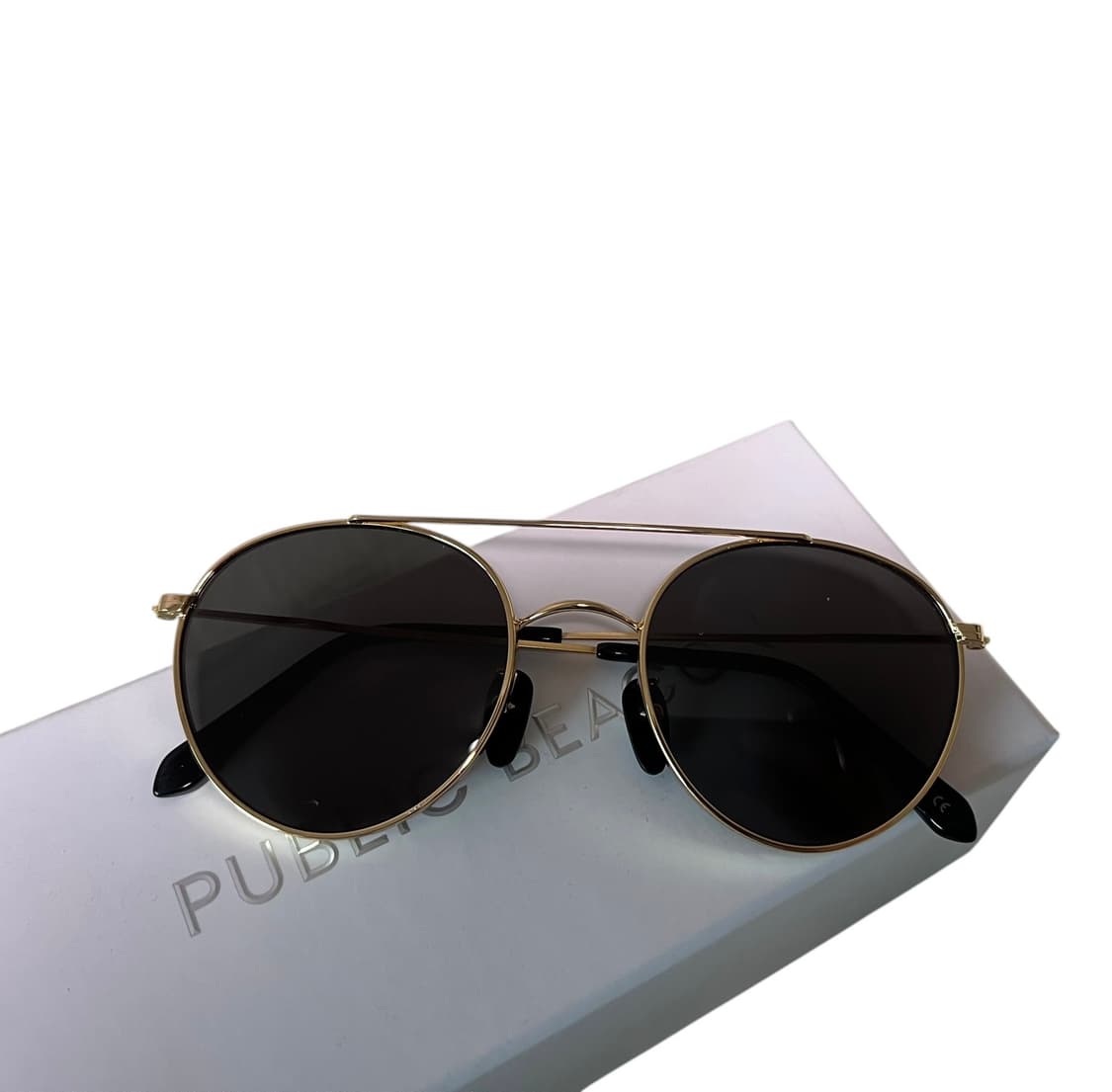 퍼블릭비컨PUBLIC BEACON 금장 라운드 선글라스 상품이미지2