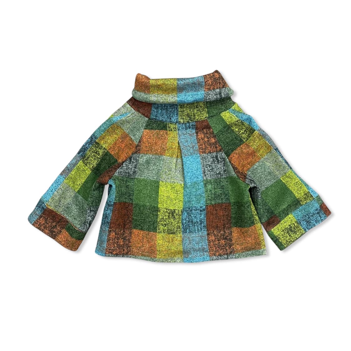 Wool Patchwork Cape Jacket 상품이미지5