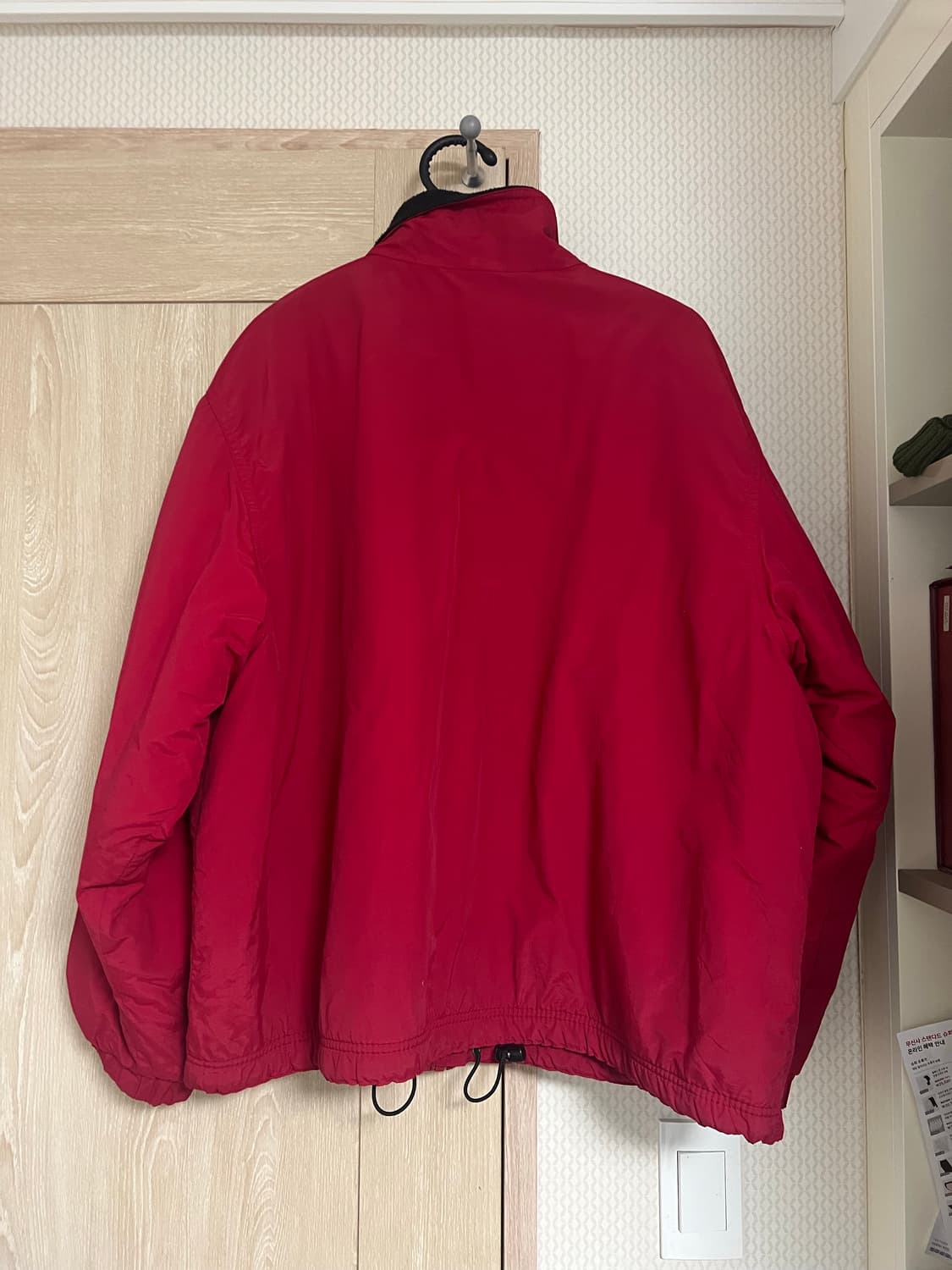 90s 엘엘빈 레드 웜업자켓 봄버자켓  쓰리시즌자켓 상품이미지2