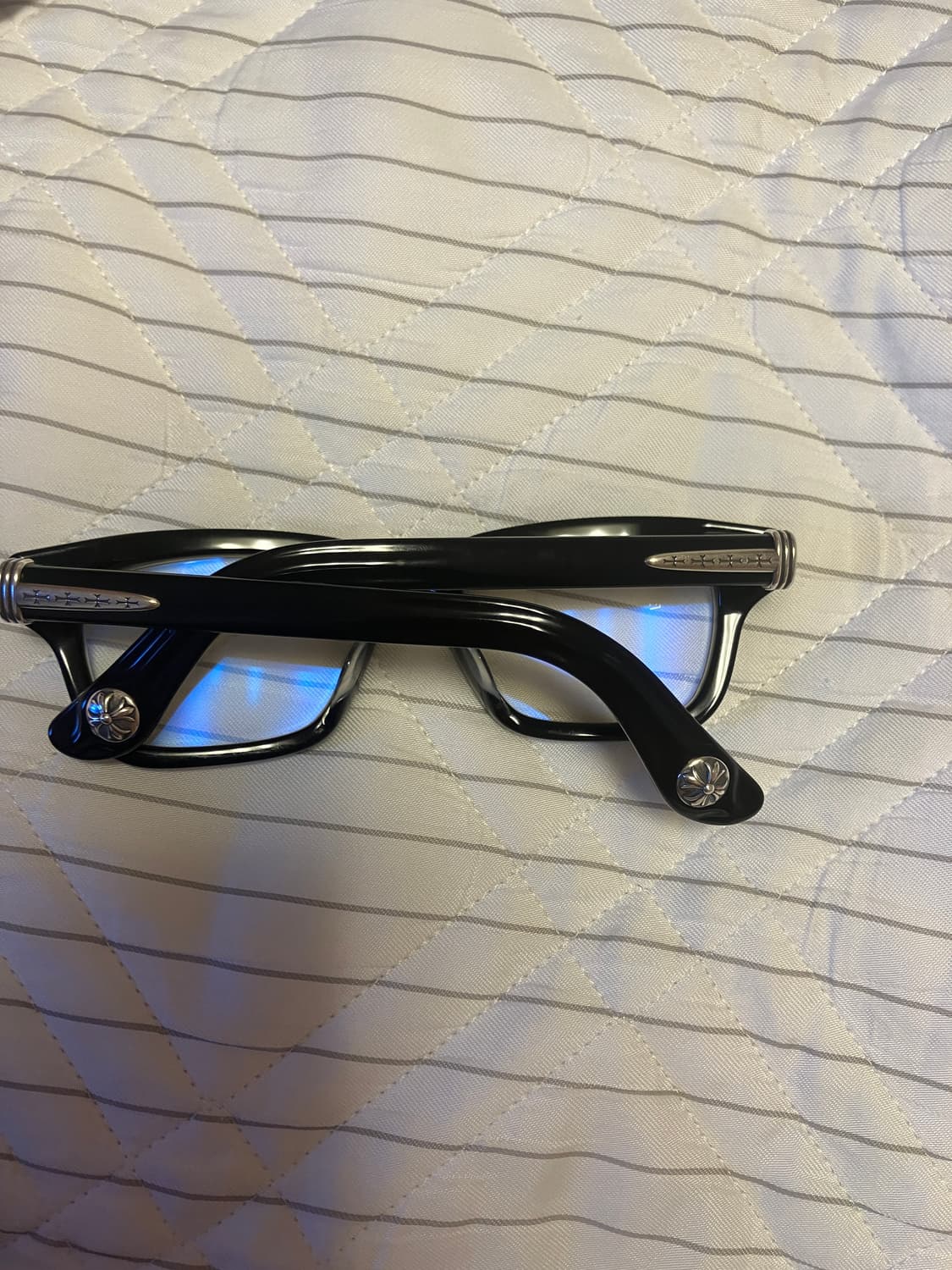 크롬하츠 26SS 트라이폴어게인 안경 유광 블랙/실버 상품이미지5