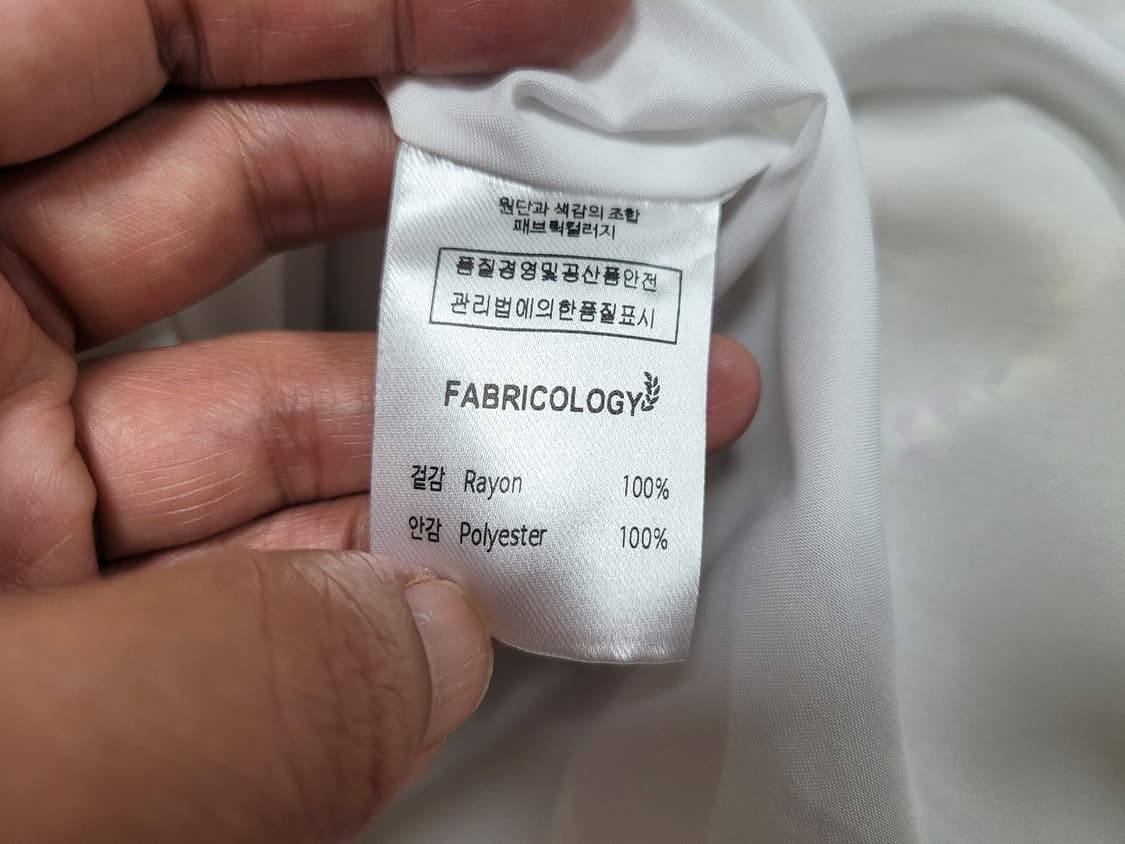 패브릭컬러지(Fabricology) 셔링넥 원피스 55-66 새상품 상품이미지9