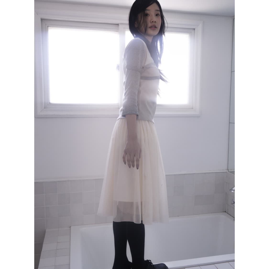 인앤양인하모니 스커트 아이보리 Tulle skirt 상품이미지7