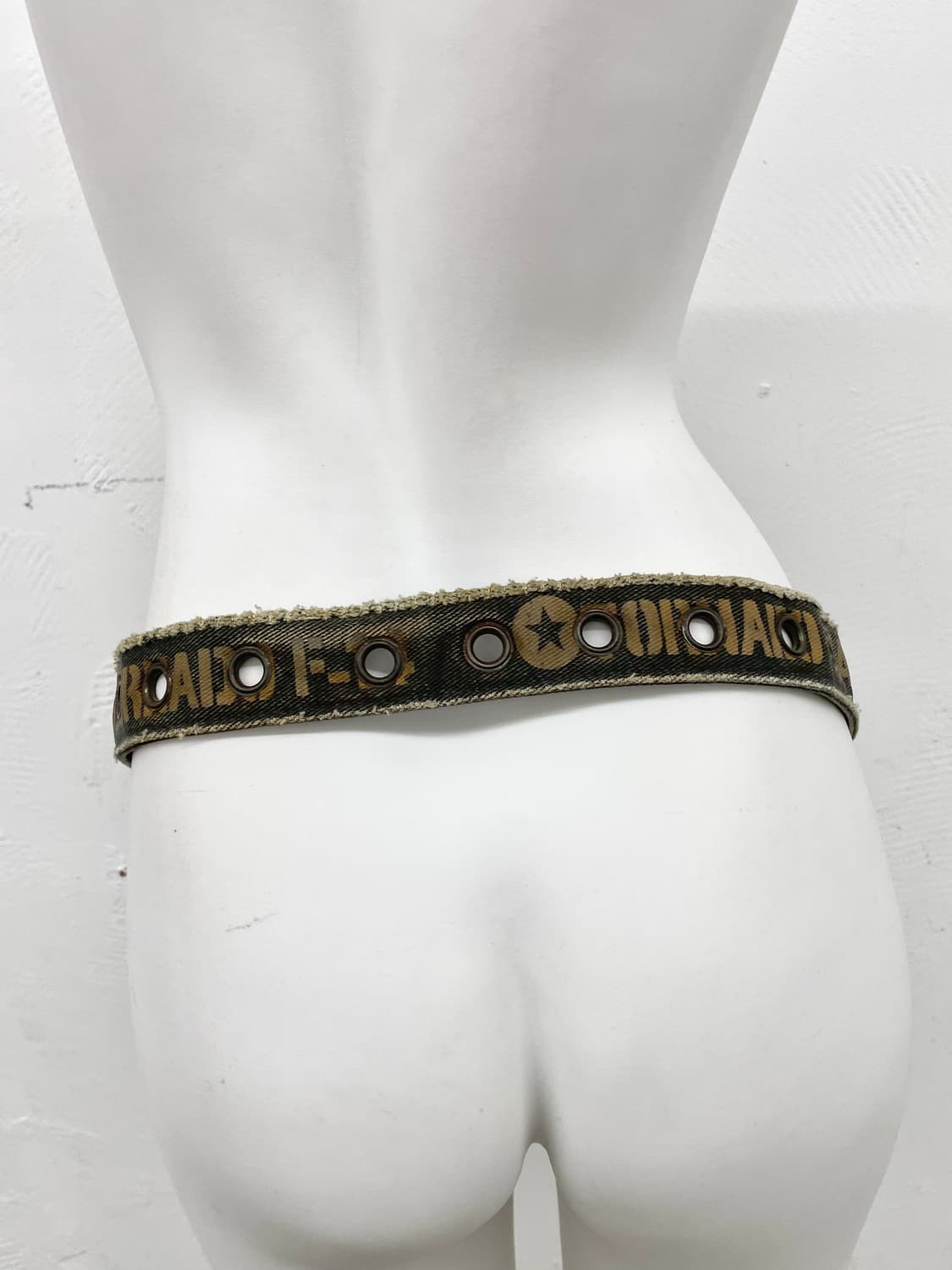 y2k 워싱 레터링 펀칭 버클 벨트 상품이미지6