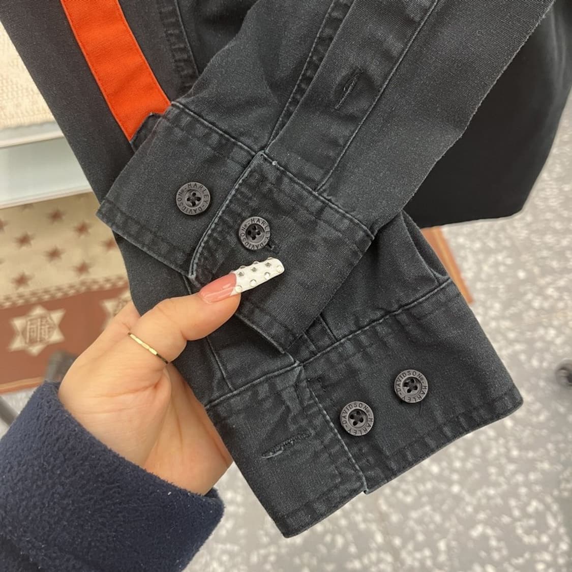 할리 데이비슨 스트릿 펑크 모터사이클 바이커 셔츠 S C10262 상품이미지6