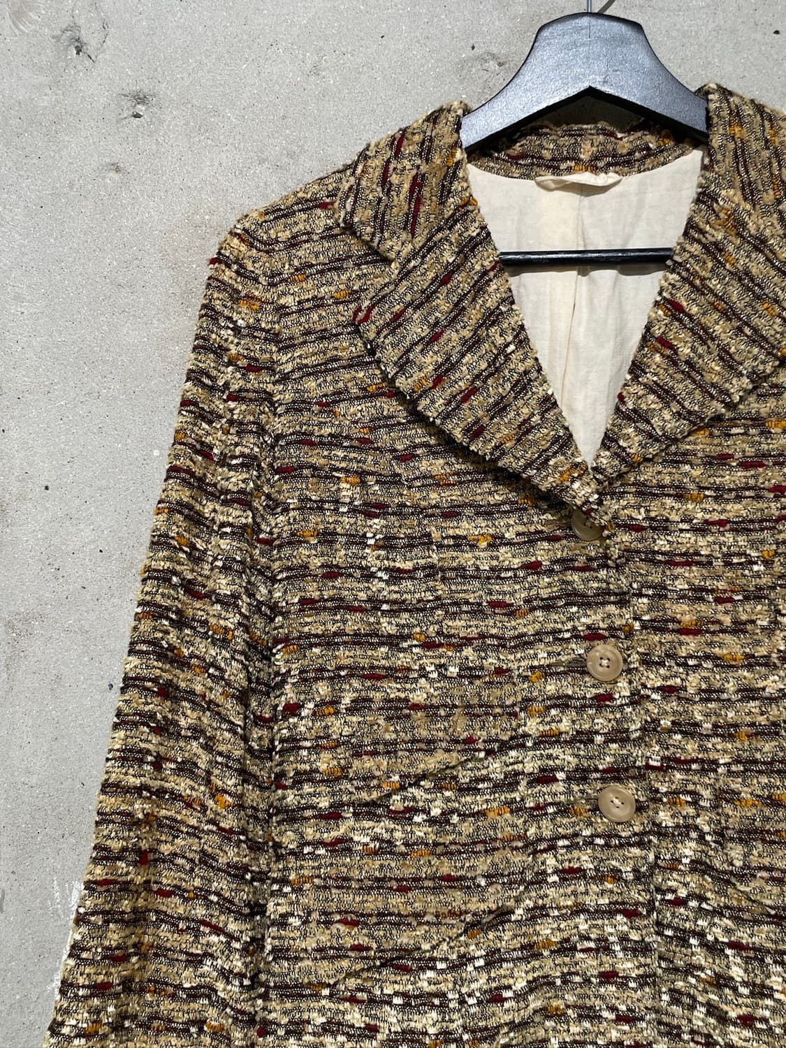 니들스 스트라이프 레이온 혼방 트위드 자켓 상품이미지2