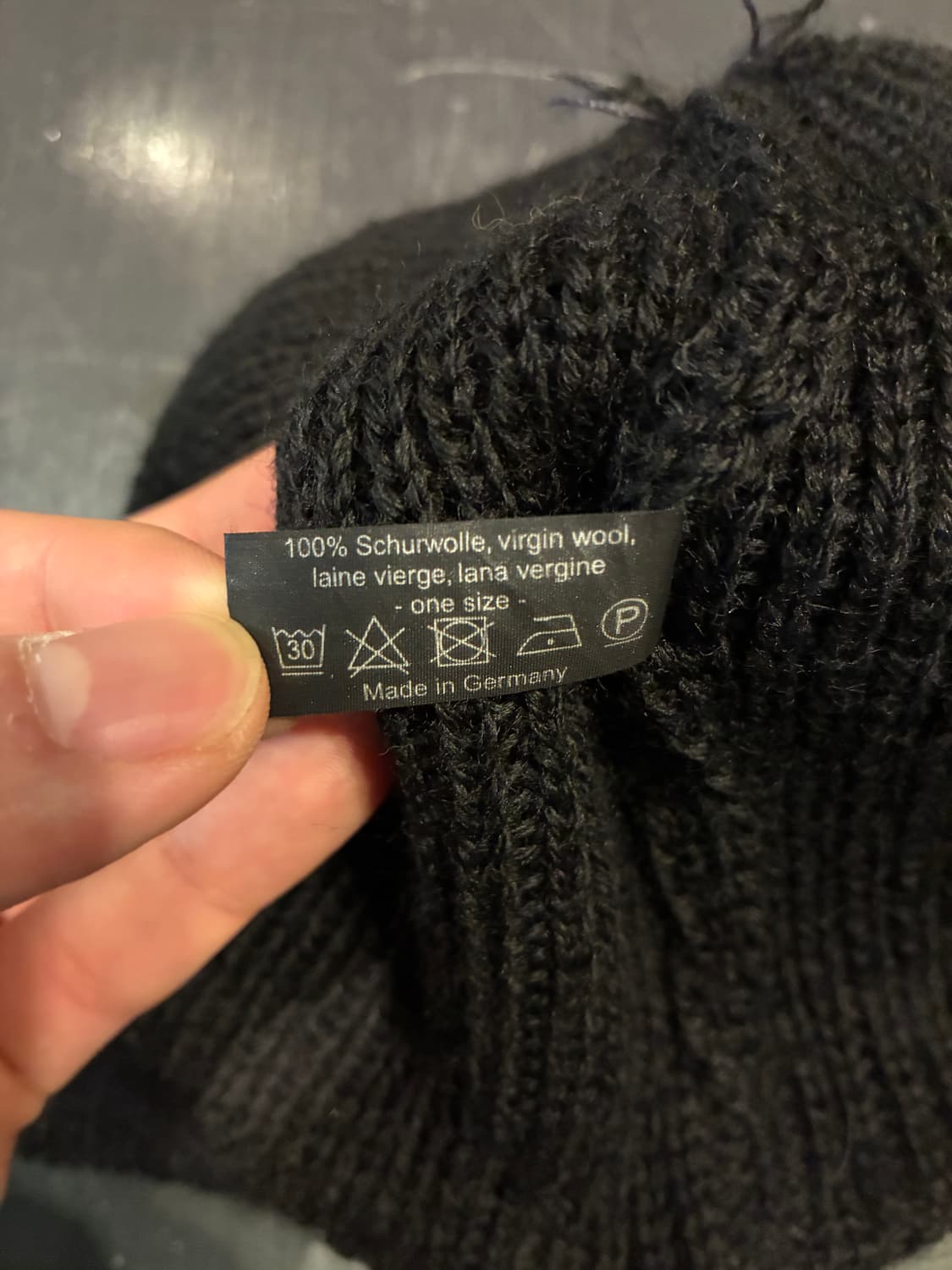 로이흐트포이어 슈트릭바렌 울 와치캡 비니 블랙 상품이미지4