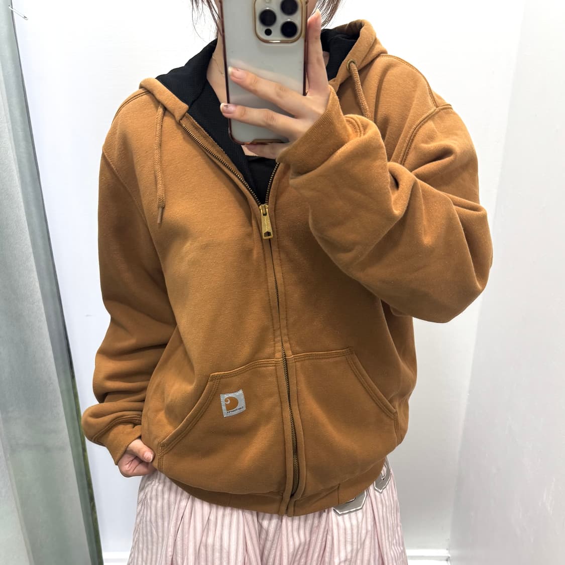 칼하트 브라운 후드집업 상품이미지1