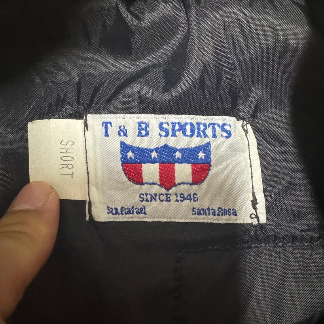 레더 암 패치워크 바시티 자켓 상품이미지5