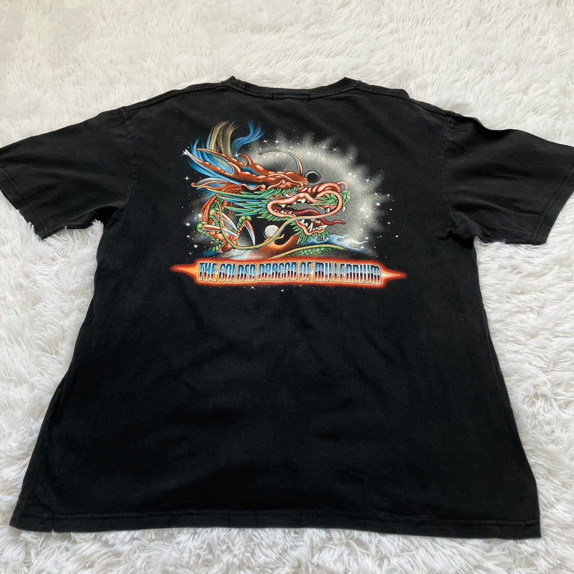 빈티지 오리엔탈 펄 드래곤 반팔 880 y2k 스트릿 모리 갸루 일본빈티 상품이미지3