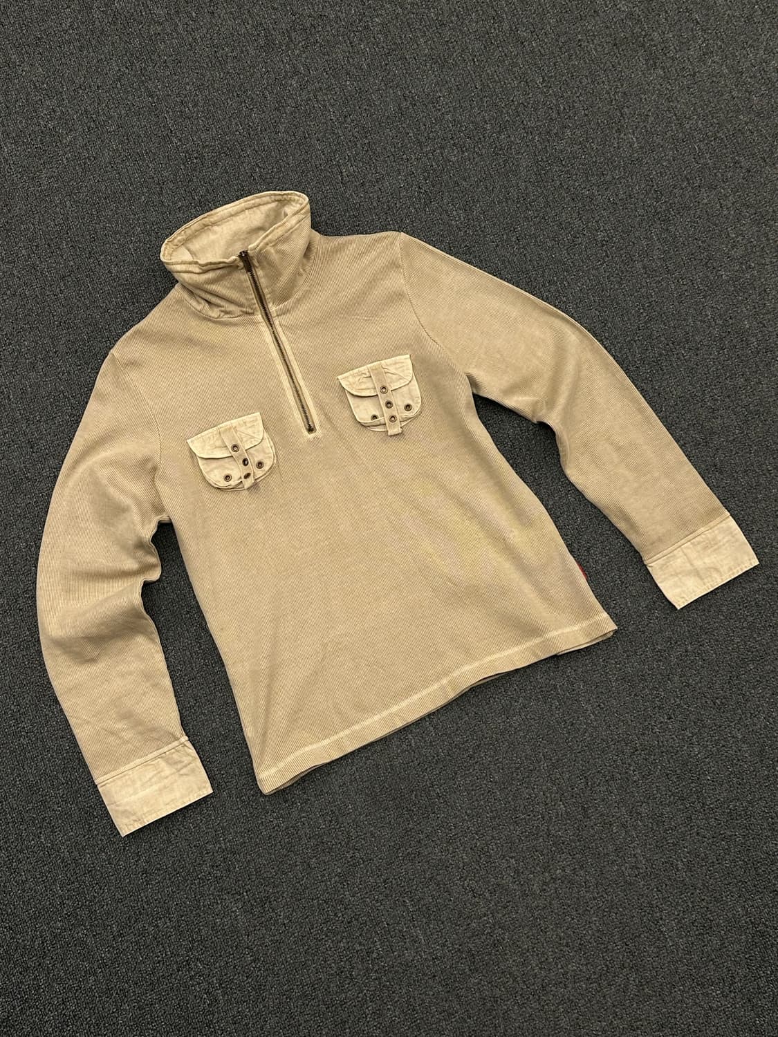 M)MICHIKO LONDON 빈티지 하프집업 코듀로이 롱슬리브 상품이미지1