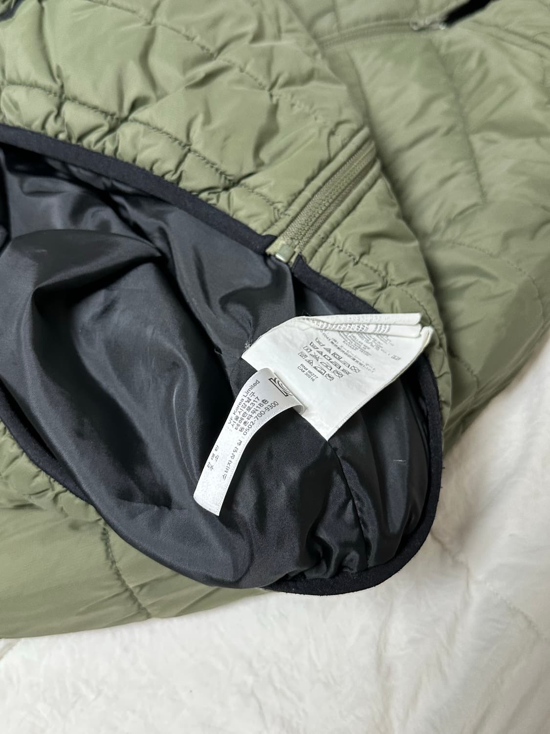 CP맛 반스 카키 경량패딩 라지 상품이미지7