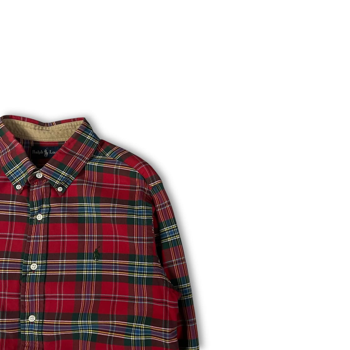 폴로랄프로렌 레드 그린 멀티 체크 긴팔 셔츠 L 상품이미지2