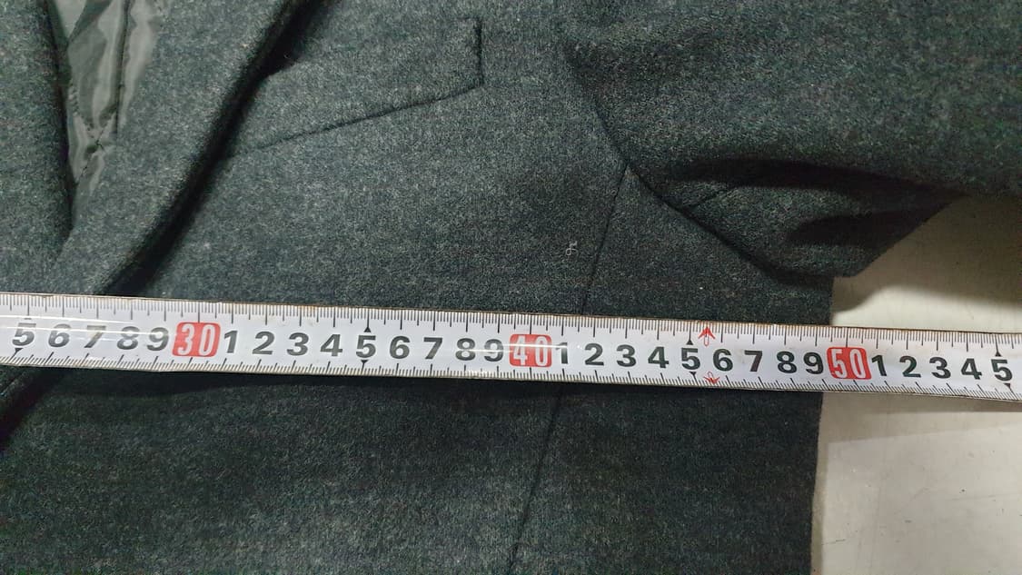 타미 힐피거 남성 싱글 코트 S 차콜 상품이미지7