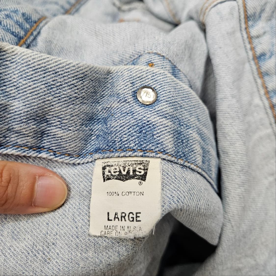 Made in USA 90s 리바이스 데님 자켓 L 상품이미지7