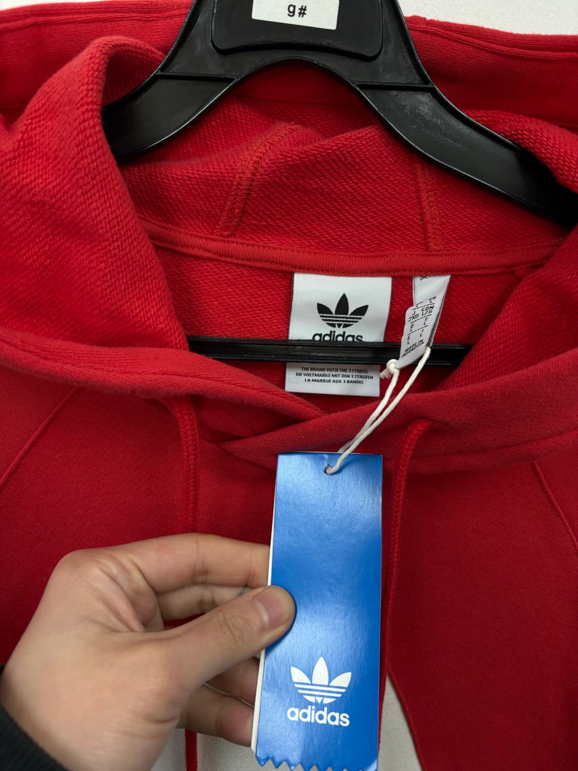 새상품) 아디다스 빅로고 후드티 상품이미지3