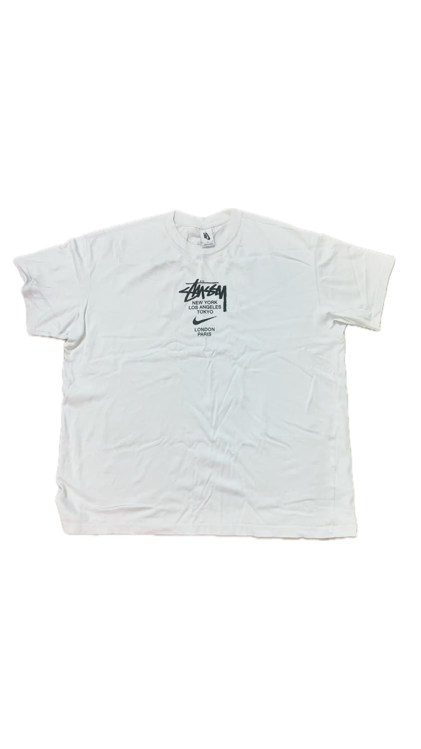 나이키 x 스투시 월드투어 티셔츠 화이트 - XL사이즈 상품이미지3