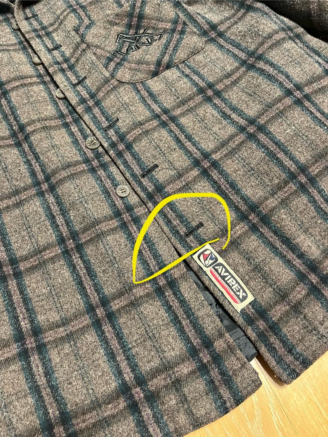 아비렉스 패디드 울 셔츠 상품이미지5