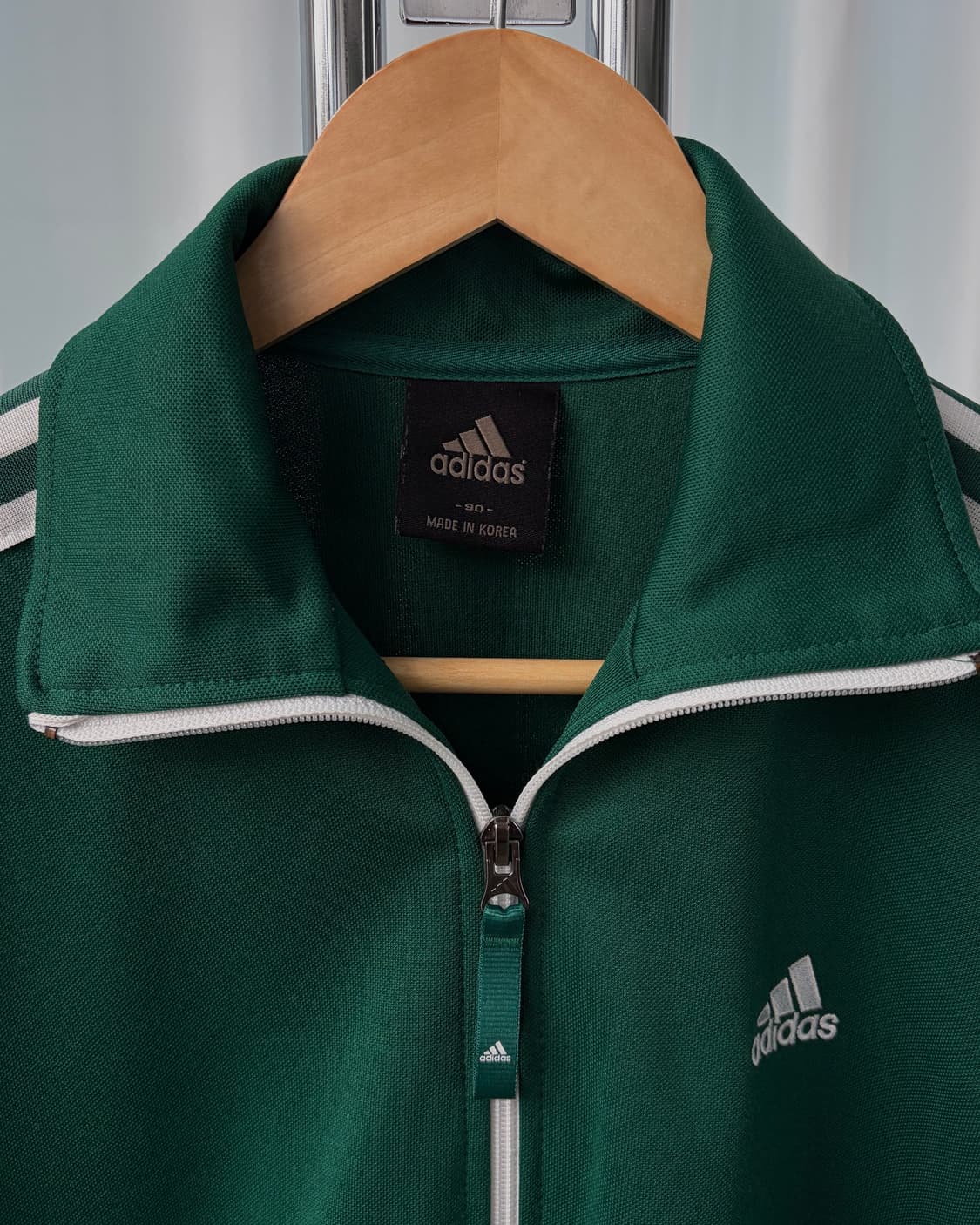 [S]아디다스 그린 초흰 삼선 트랙탑 져지 상품이미지6