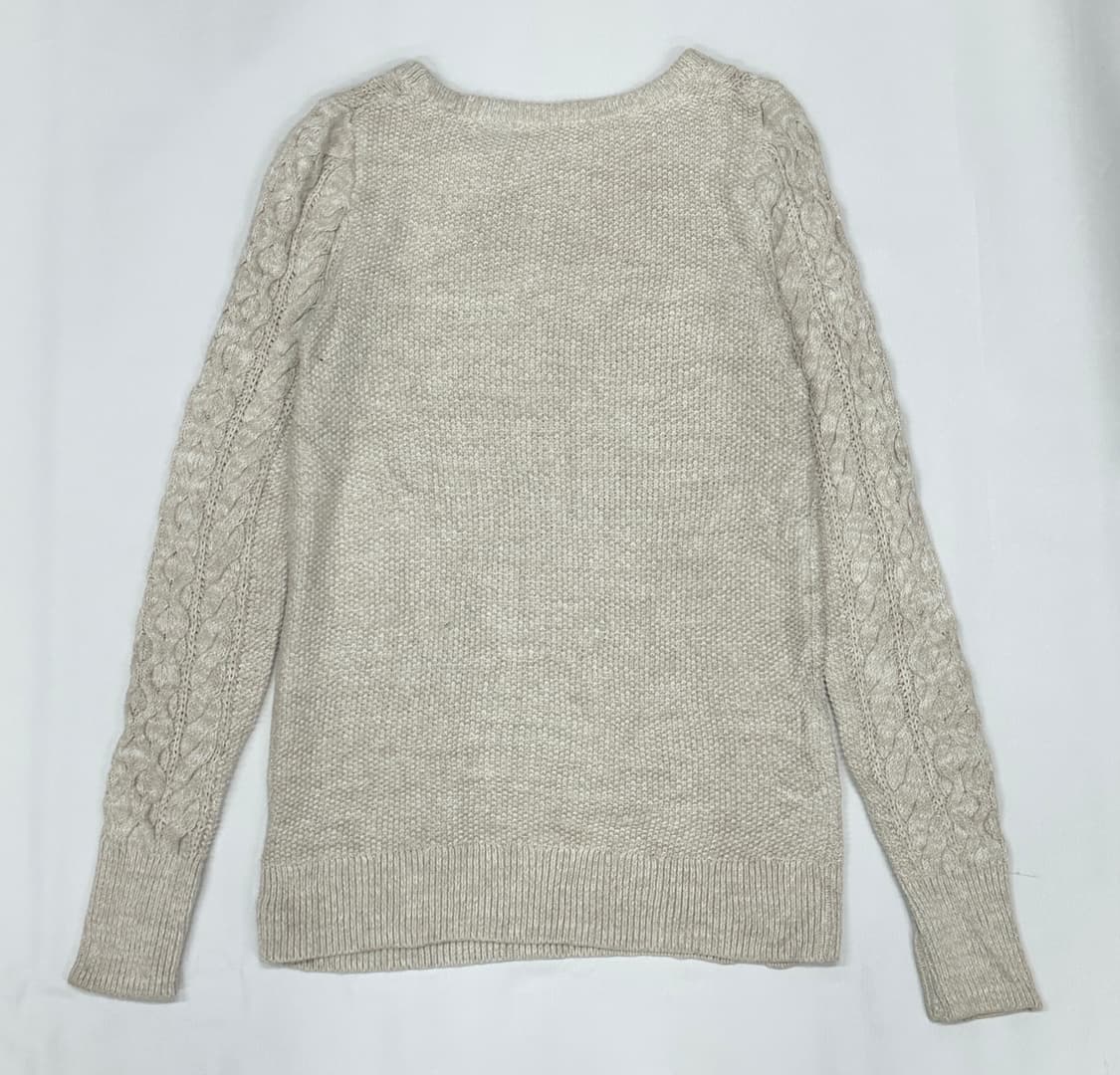 재팬 GAP 아이보리 꽈배기 니트 그런지 히피 에스닉 가을 겨울 이너 상품이미지4