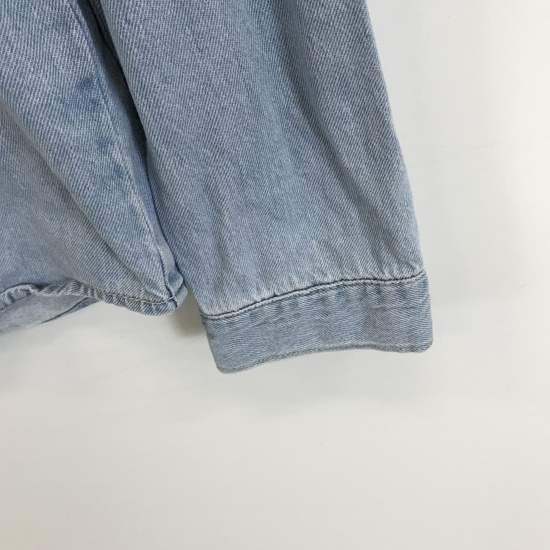 자라 워시드 데님셔츠 오버 [XL] 상품이미지3