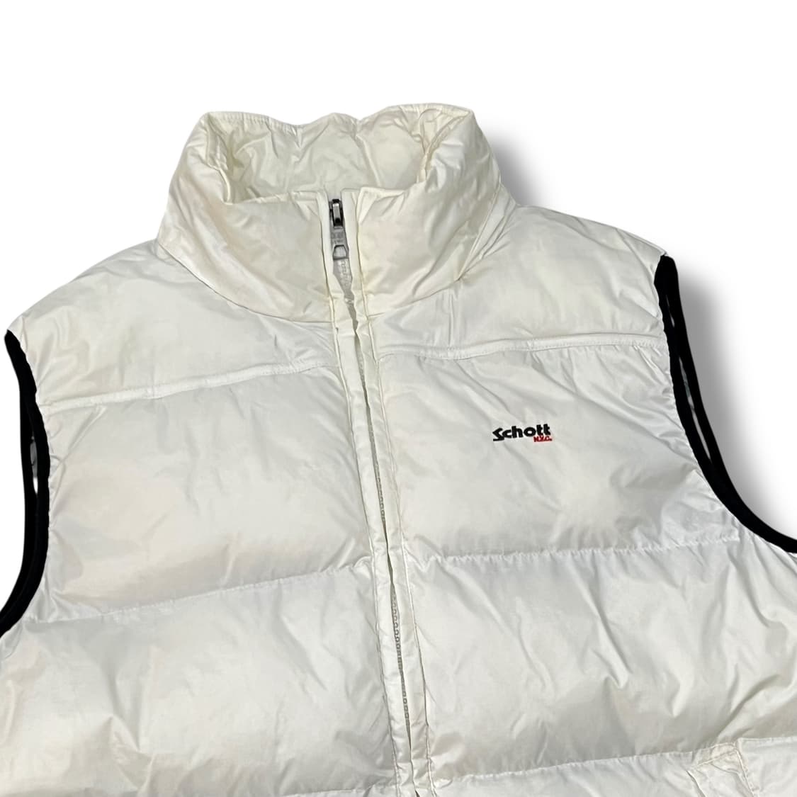  Schott 화이트 패디드 베스트 y14276 상품이미지4