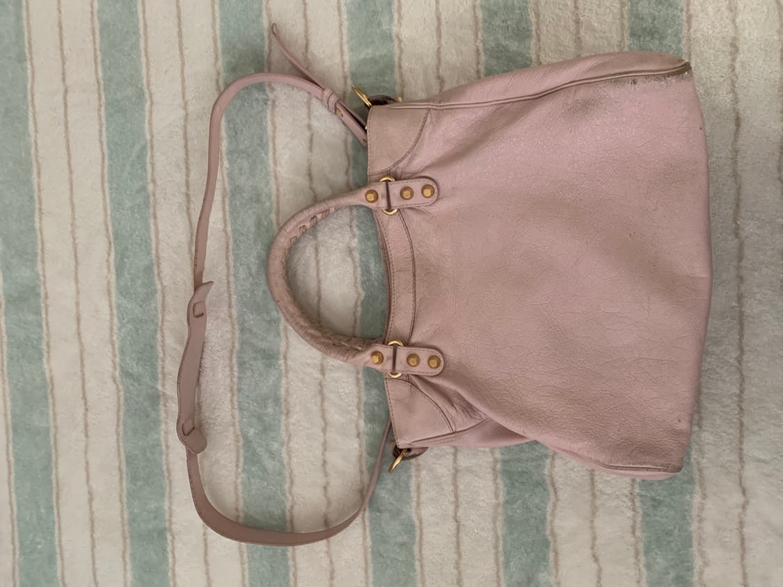 발렌시아가 모터백 시티백 핑크 가방 상품이미지8