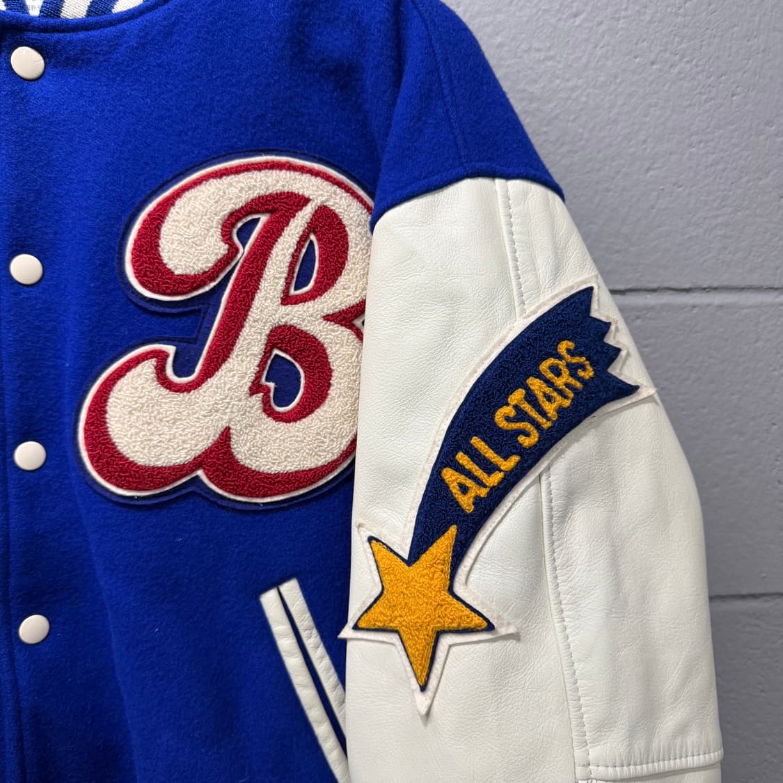 불독 성조기 바시티 자켓 블루 상품이미지3