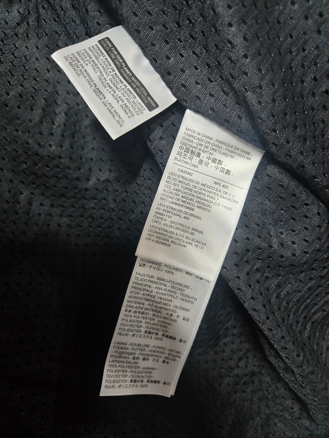 리바이스 쉐르파 플리스 자켓 블랙 S 상품이미지5