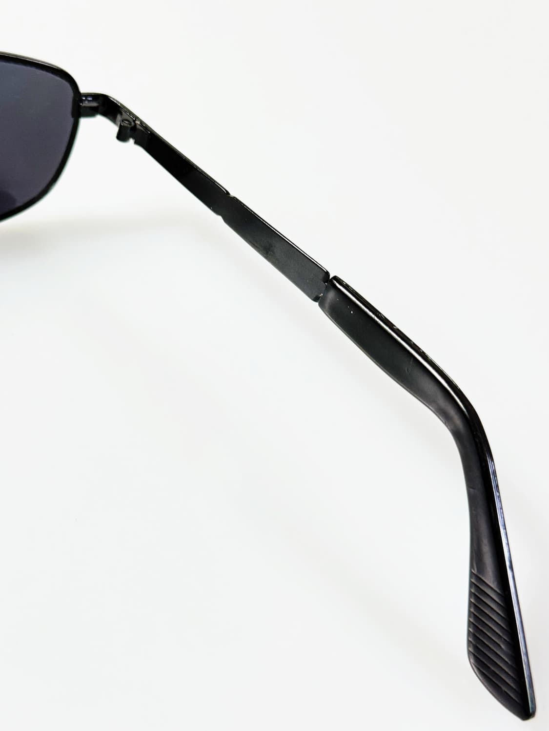 90s 블랙 메탈 스퀘어 보잉 프레임 빈티지 선글라스 상품이미지7