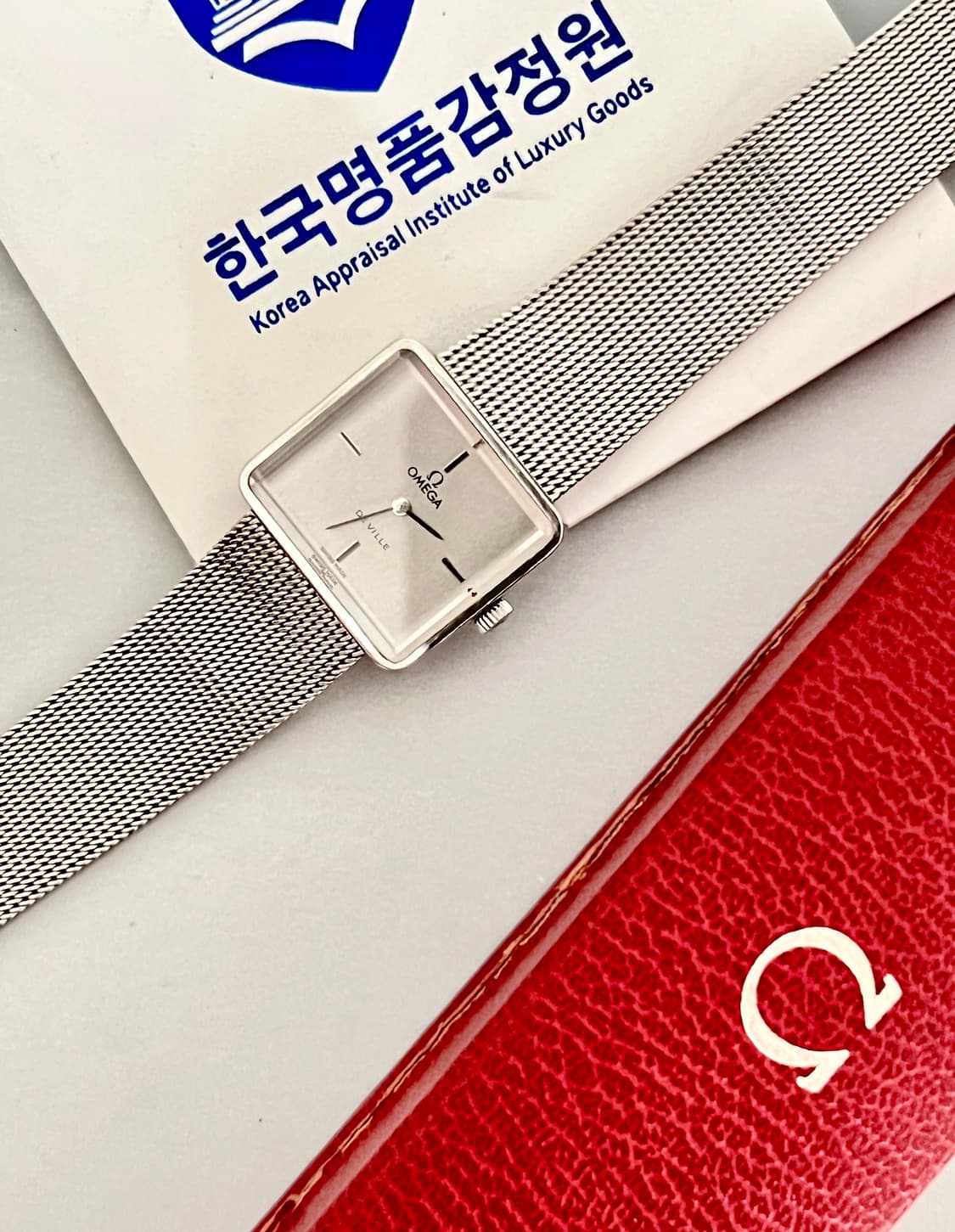 OMEGA 오메가 드빌 화이트골드 수동 시계 상품이미지8