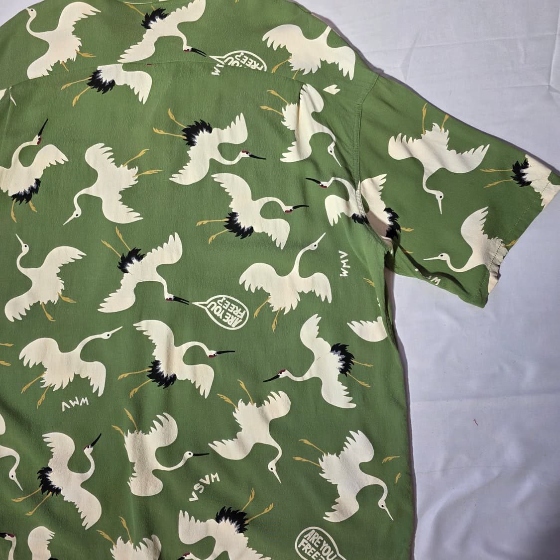 [5]비즈빔 크로스비 셔츠 숏슬리브 히카쿠 라이트 그린 하와이안 셔츠 상품이미지10